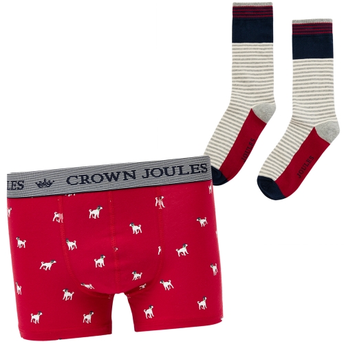 Joules Mens Put A Sock In It Boxer And Socks Gift Set XXL- Waist 44-46', (112-117cm)