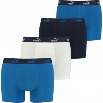 Puma Mens Promo Solid Soft Touch Branded 4 Pack Boxer Shorts XL- Waist 38-40' (97-102cm)