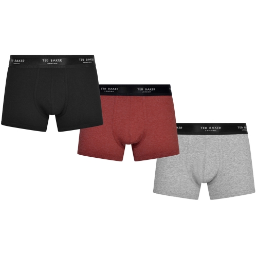 Ted Baker Mens 3 Pack Colourway Cotton Fashion Boxer Shorts Extra Large- Waist 40-42', (102-107cm)