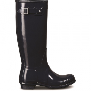 Hunter Womens Original Tall Gloss Wellington Boots UK Size 4 (EU 37)