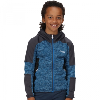 Regatta Boys Dissolver V Marl Knit Hooded Fleece Jacket 14 Years