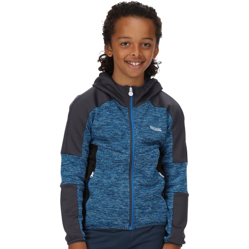 Regatta Boys Dissolver V Marl Knit Hooded Fleece Jacket 14 Years