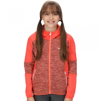 Regatta Girls Dissolver V Marl Knit Hooded Fleece Jacket 11-12 Years - Chest 75-79cm (Height 146-152cm)