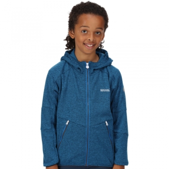 Regatta Boys Maxwell Hooded Reflective Fleece Jacket 11-12 Years - Chest 75-79cm