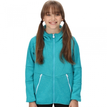 Regatta Girls Maxwell Hooded Reflective Fleece Jacket 11-12 Years - Chest 75-79cm (Height 146-152cm)