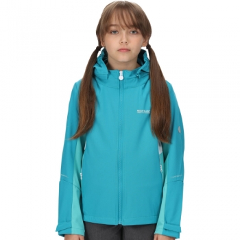 Regatta Girls Acidity V Light Reflective Softshell Coat 11-12 Years - Chest 75-79cm (Height 146-152cm)