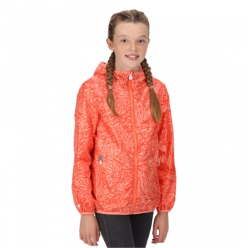 Regatta Boys & Girls Printed Lever Waterproof Breathable Jacket 13 Years