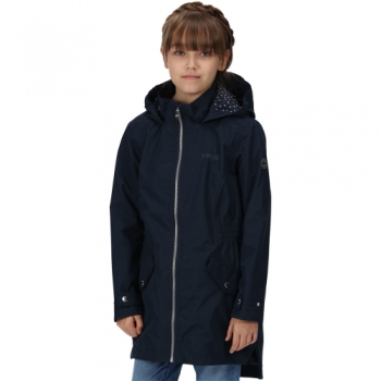 Regatta Girls Talei Waterproof Breathable Jacket 7-8 Years - Chest 63-67cm (Height 122-128cm)