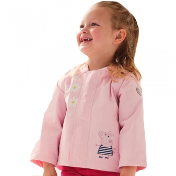 Regatta Girls Peppa Waterproof Durable Summer Jacket 12-18 Months (80-86cm)