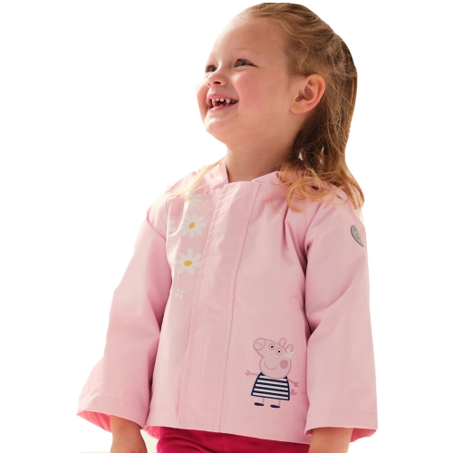 Regatta Girls Peppa Waterproof Durable Summer Jacket 12-18 Months (80-86cm)