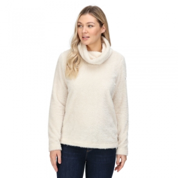 Regatta Womens Hedda Cowl Neck Knit Effect Fleece Sweat 10 - Bust 34' (86cm)