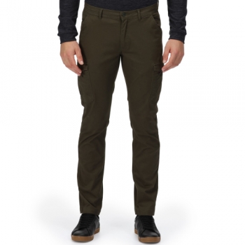 Regatta Mens Bryer II Coolweave Cotton Cargo Trousers 33R - Waist 33' (84cm), Inside Leg 32'