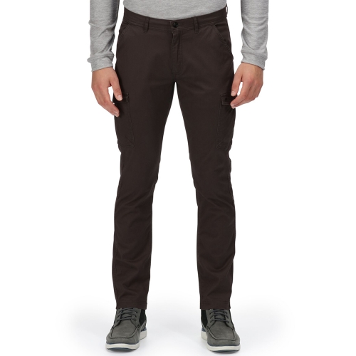 Regatta Mens Bryer II Coolweave Cotton Cargo Trousers 44L - Waist 44' (111.5cm), Inside Leg 34'