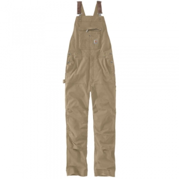 Carhartt Mens Rugged Cotton Spandex Flex Rigby Bib Overalls Waist 46' (113cm), Inside Leg 30' (87cm)