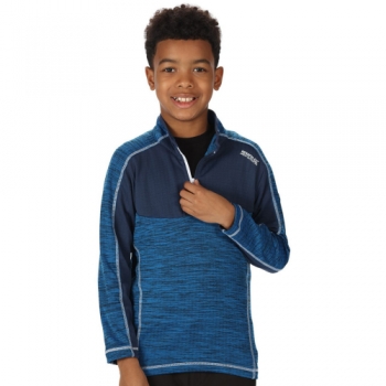 Regatta Boys Hewley Half Zip Wicking Fleece Jacket 11-12 Years - Chest 75-79cm (Height 146-152cm)