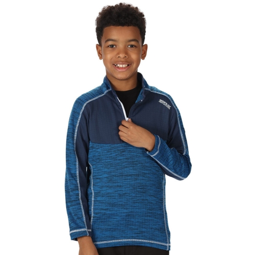 Regatta Boys Hewley Half Zip Wicking Fleece Jacket 11-12 Years - Chest 75-79cm (Height 146-152cm)