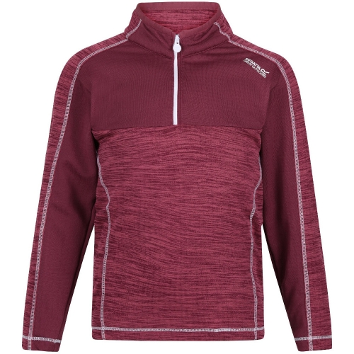 Regatta Girls Hewley Half Zip Wicking Fleece Jacket 14 Years - Chest 86-98cm (Height 164-170cm)