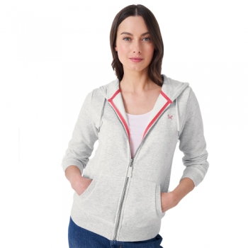 Crew Clothing Womens Heritage Zip Through Classic Hoodie 10- Bust 34-35'