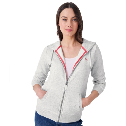 Crew Clothing Womens Heritage Zip Through Classic Hoodie 12- Bust 35.5-37'