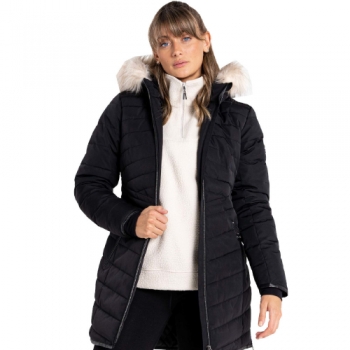 Dare 2B Womens Striking III Waterproof Padded Parka Coat UK 14- Bust 40', (102cm)