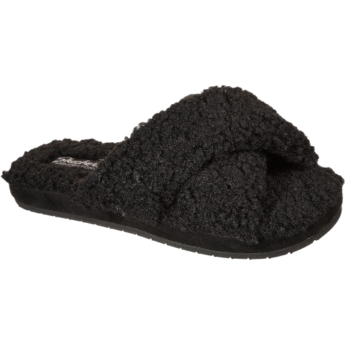 Skechers Womens Cozy Slide Crossover Sherpa Slip On Slippers UK Size 8 (EU 41)