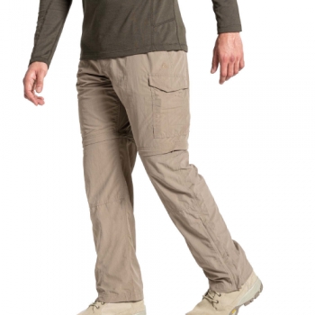 Craghoppers Mens NosiLife Convertible Walking Trousers 32L - Waist 32' (81cm), Inside Leg 33'