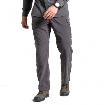 Craghoppers Mens NosiLife Convertible Walking Trousers 34R - Waist 34' (86cm), Inside Leg 31'