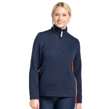 Craghoppers Womens Pinalla Half Zip Knitlook Fleece Jacket 18 - Bust 42' (107cm)