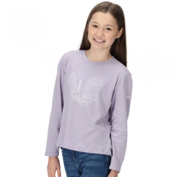 Regatta Girls Wenbie III Cotton Long Sleeve T Shirt 14 Years- Chest 34', (86cm)