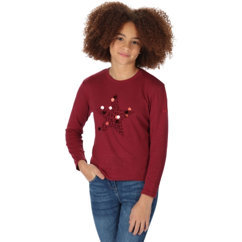 Regatta Girls Wenbie III Cotton Long Sleeve T Shirt 13 Years- Chest 32', (82cm)