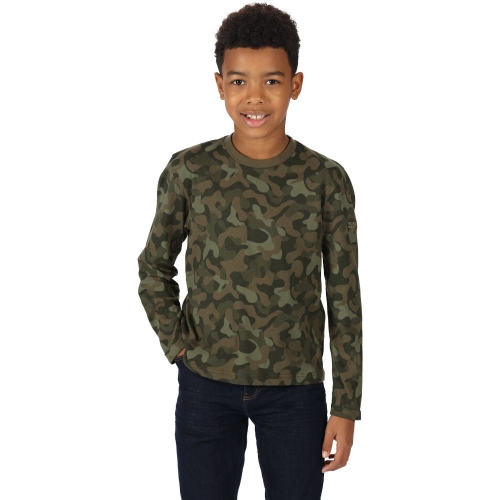 Regatta Boys Wenbie III Cotton Long Sleeve T Shirt 11-12 Years - Chest 75-79cm (Height 146-152cm)