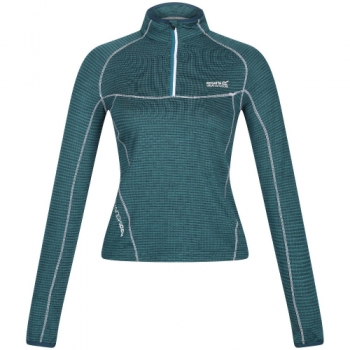 Regatta Womens/Ladies Yonder Half Zip Long Sleeve Moisture Wicking Top 10 - Bust 34' (86cm)