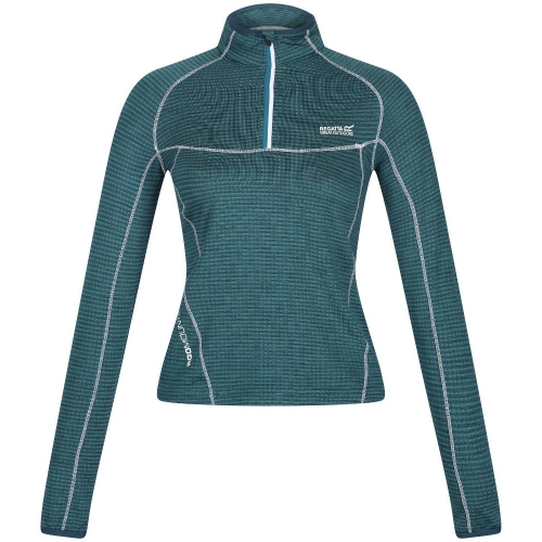 Regatta Womens/Ladies Yonder Half Zip Long Sleeve Moisture Wicking Top 10 - Bust 34' (86cm)