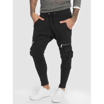 ZAFUL Men's ZAFUL Solid Color Cargo Jogger Pants L Black