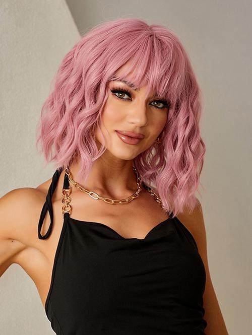 zaful See-through Bang Fluffy Curly Short Synthetic Wig