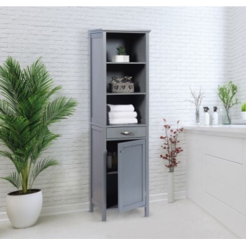 Gablemere Tall Boy Storage Cabinet (Grey)