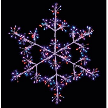 Premier 40cm Microbrights Snowflake with 300 Rainbow LEDS