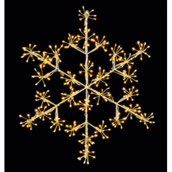 Premier 40cm Microbrights Snowflake with 300 Warm White LEDs