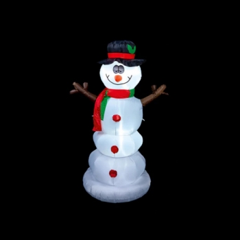 Premier 1.8m Sherbert The Snowman LED Lit Christmas Inflatable