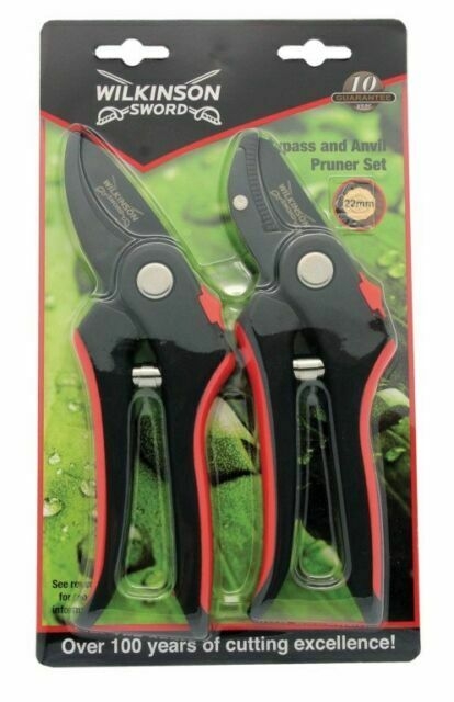 Wilkinson Sword Bypass and Anvil Pruner Twin Pack Set