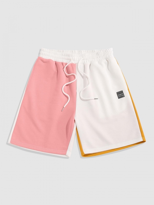 ZAFUL Colorblock Drawstring Sport Sweatshorts L