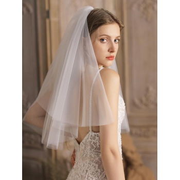 Hair Accessories Double Layer Tulle Bridal Veil