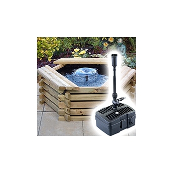 Norlog Instalog Raised Wooden Pond (50 Gallons) + UV Pump