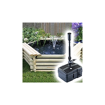 Norlog Instalog Raised Wooden Pond (100 Gallons) + UV Pump