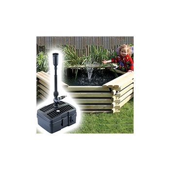 Norlog Instalog Raised Wooden Pond (175 Gallons) + UV Pump