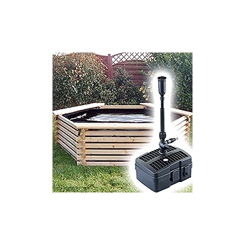 Norlog Instalog Raised Wooden Pond (300 Gallons) + UV Pump