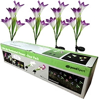 PondXpert Solar Lily Flower (Purple, Set of 4)