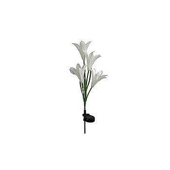 PondXpert Solar Lily Flower (White, Single)