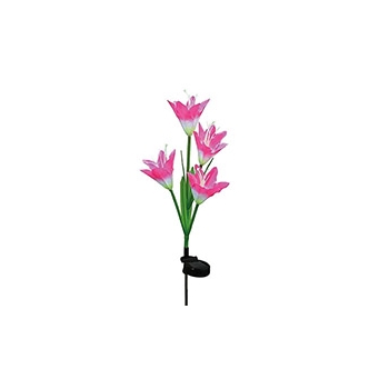 PondXpert Solar Lily Flower (Pink, Single)