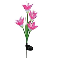 PondXpert Solar Lily Flower (Pink, Single)